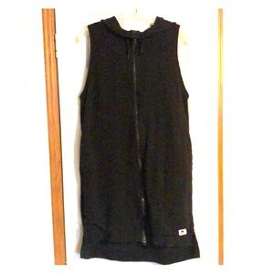 Nike zip up hoodie vest tunic length